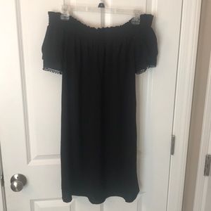 Black off the shoulder dress